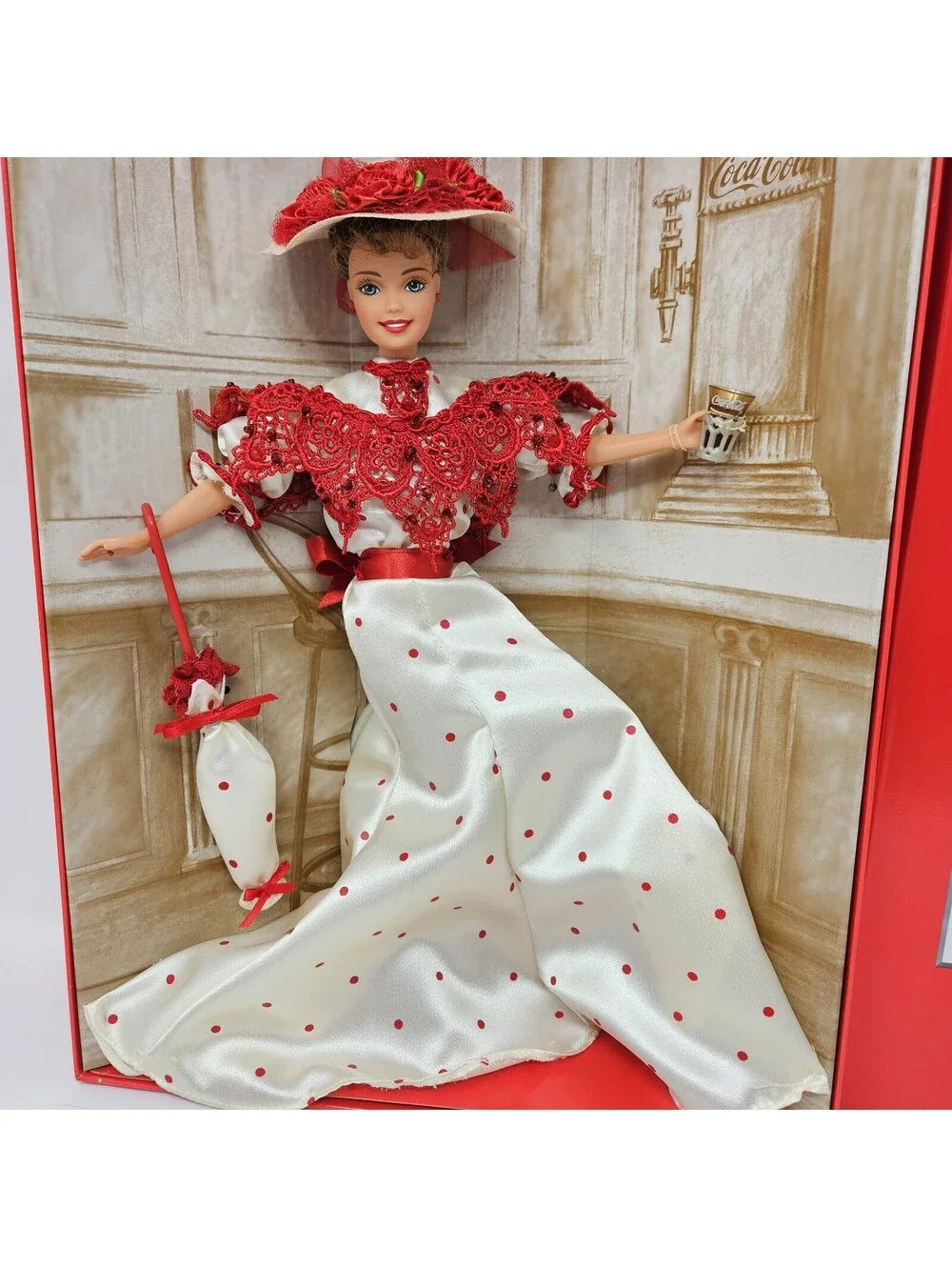 1st In Series Coca-Cola Fashion Classic Barbie Soda Fountain Sweetheart 1996